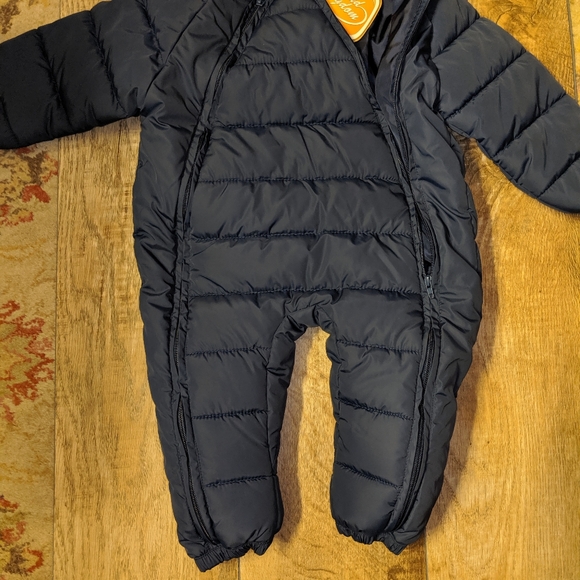 New Baby Snowsuit sz 3-12 months Dark Blue - Picture 5 of 5